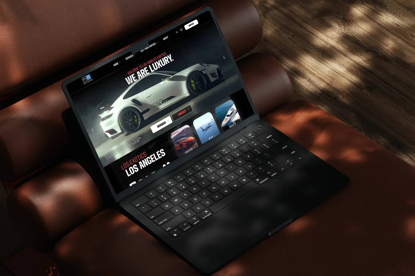 Los Angeles Exotics &mdash; a Milea Marketing website build.
